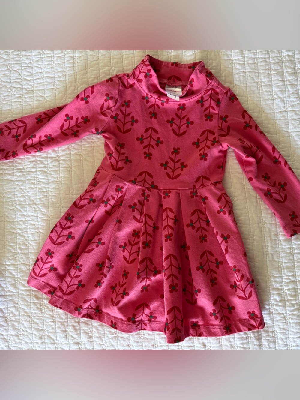 Hanna Andersson Pink Floral Long-Sleeve Dress